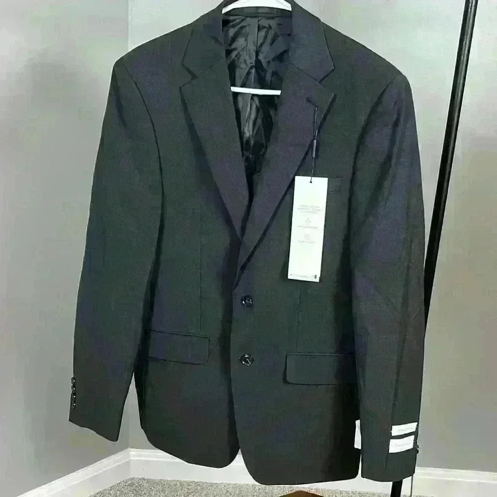 Calvin Klein Suit Jacket| Slim Fit | Charcoal Color | 38 Regular - Picture 2 of 9